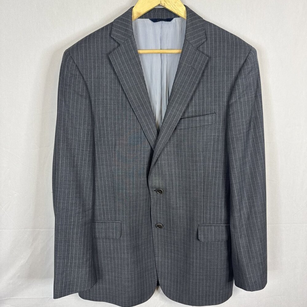 Brooks‎ Brothers Explorer Regent Fit 40R Gray Pinstripe Blazer Jacket
